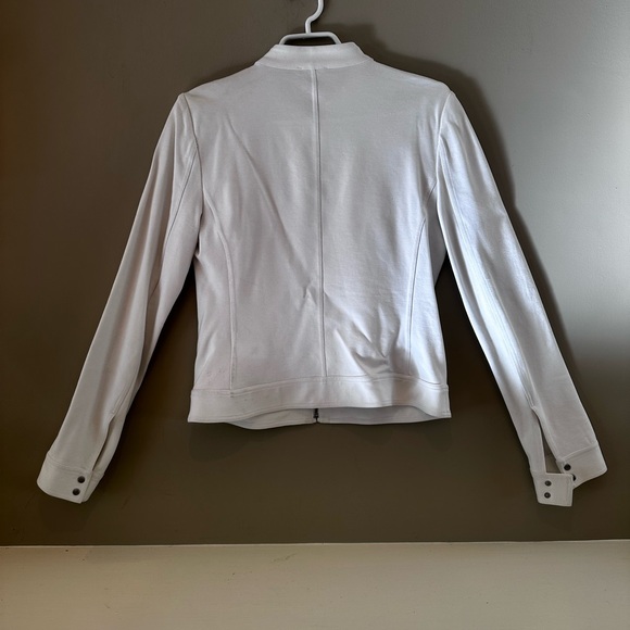Motto style stretch white jacket - Picture 3 of 10